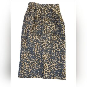 EUC Hunter Bell New York Leopard Print Maxi Skirt Size 6